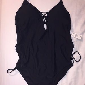 Black One Piece Swimsuit from Express